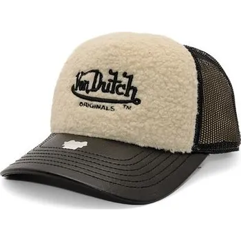 Kšiltovka Kšiltovka Von Dutch - Trucker Newark - Teddy/ Pu - Black/Cream