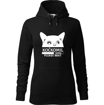 Dámská mikina DOBRÝ TRIKO Dámská mikina s potiskem Kočkomil načítání Velikost dámské mikiny: XL, Barva: Černá