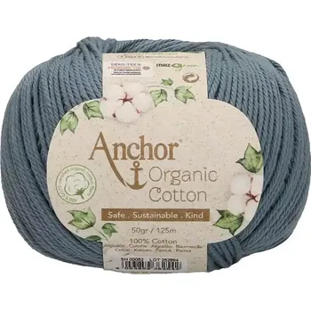 Příze Anchor Organic Cotton 52 Aqua (Bio bavlna Anchor Organic Cotton 52 Aqua)