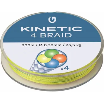 Kinetic šňůra KINETIC 4 BRAID MULTI COLOUR 300M