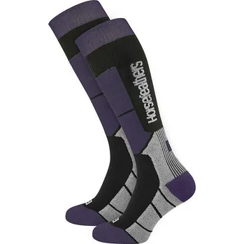 Pánské termo ponožky Horsefeathers Totia Thermolite socks 8-10 fialová/šedá - 10 % pro přihlášené BFEXTRA10