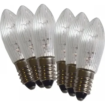 Vánoční dekorace Žárovky E-10 48V 3W pro vánoční svícny 5x48V 6ks, čiré (1ks)