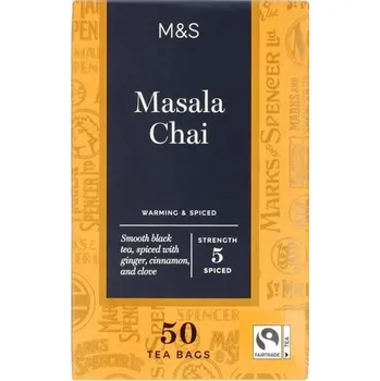 Čaj Marks & Spencer Černý čaj Masala chai 50 nálevových sáčků