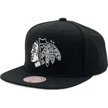 Kšiltovka Mitchell & Ness - Evergreen Black White Snapback - Chicago Blackhawks - Black