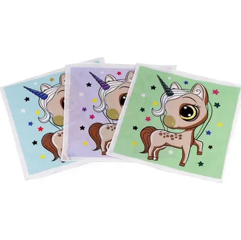 Látkový kapesník Dětský kapesník - 2 mix vzorů jednorožec