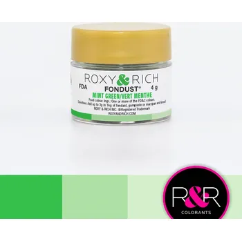 Potravinářské barvivo Prachová barva 4g mátově zelená - Roxy and Rich