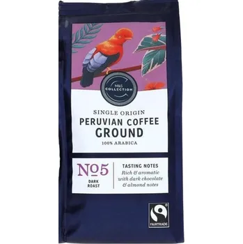 Marks & Spencer Peruánská pražená mletá káva (100% Arabica)