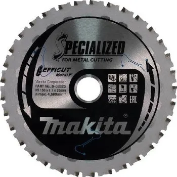 Pilový kotouč Makita Příslušenství - Pilový kotouč na kov 150x20 mm, 33 zubů B-69325