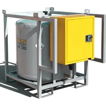 Palivová nádrž RIGHETTO SERBATOI Ocelová mobilní nádrž na naftu 330-900 l Movitank DEMO SERBATOI Objem: 600 l, Napětí: 12 V, Průtok: 56 l/min