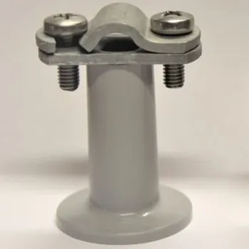 Hromosvod Podpěra vedení do zdiva PV 1c 55 (FeZn+plast) s plastovým podstavcem TREMIS V163