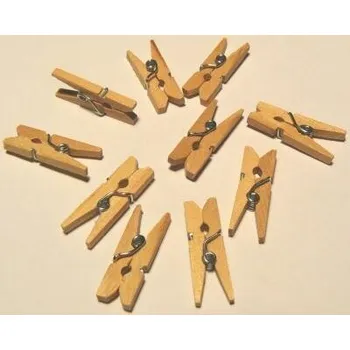 Dřevěné kolíčky 20ks - přírodní