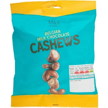 Marks & Spencer Karamelizované kešu ořechy v mléčné čokoládě