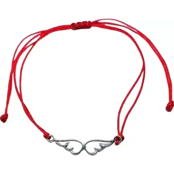 Náramek Červený ochranný náramek andělská křidýlka