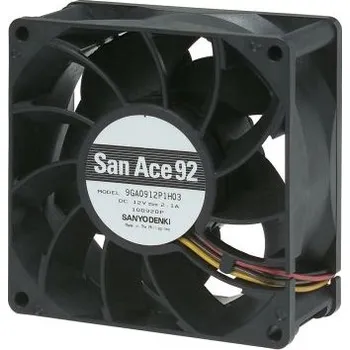 PC ventilátor Sanyo DenkiAxiální ventilátor 48 V DC DC, průtok vzduchu: 239.6m³/h 26.4W550mA, 92 x 92 x 38mm
