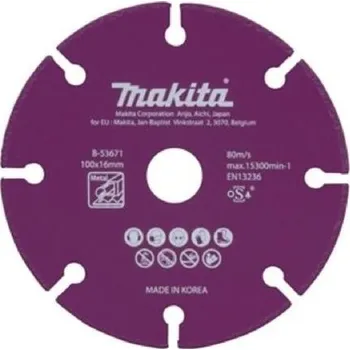 Řezný kotouč Makita Příslušenství - Diamantový řezný kotouč na kov 180x22,2 mm B-53702