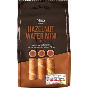 Marks & Spencer Mini trubičky s lískooříškovou náplní