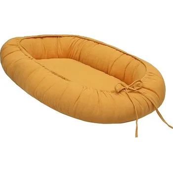 Hnízdečko pro miminko SCAMP Mušelínové hnízdečko Mustard