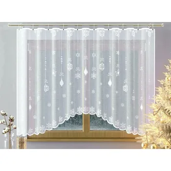 Záclona Hotová záclona žakárová Vánoční ozdoby cena od - řasící stuha 5cm
