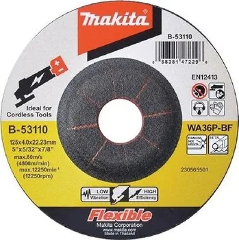 Brusný kotouč Makita Příslušenství - Brusný kotouč na kov 125x22 mm B-53110