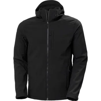 Pánská Softshellová bunda HELLY HANSEN PARAMOUNT HOODED SOFTSHELL JKT 62987_990 – Černá S