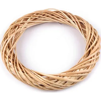 Věnec Proutěný věnec Ø30 cm - 2 přírodní sv.