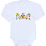 Dětské body s potiskem New Baby Lidový vzor, vel. 56 (0-3m)