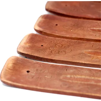 Aroma difuzér Dřevěný Stojan - Vyřezávaný 26cm - Dřevo Mango Varianta: Vyřezávaný 26cm - Dřevo Mango