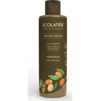 Hluboce vyživující kondicionér na vlasy Organic Argan - 250ml - Ecolatier