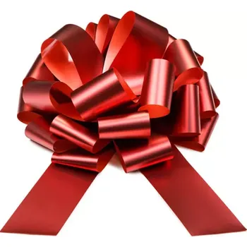 Stuha PartyDeco Dekorační stahovací stuha 40 cm červená