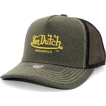 Kšiltovka Kšiltovka Von Dutch - Trucker Newark - Cot Twill - Black/ Yellow