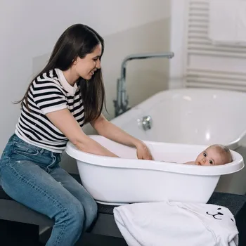 Koupání kojence FREEON Dětská vanička Cosy White