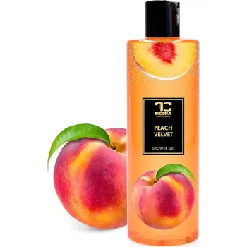 Koupelová kosmetika Dedra Přírodní šetrný sprchový gel s glycerinem PEACH VELVET, 420 ml