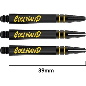 Příslušenství pro šipky Násadky na šipky střední Red Dragon Nitrotech Luke Humphries Coolhand, černé, zlaté, 39mm