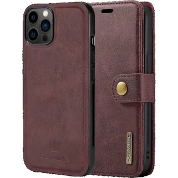 Pouzdro na mobilní telefon DG.Ming 2v1 odnímatelné flipové pouzdro pro iPhone 11 Pro - vínové