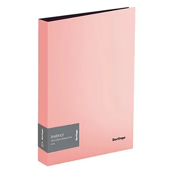 Katalogová kniha A4, 21mm, 700mic, červená, 40 kapes, Berlingo, Instinct