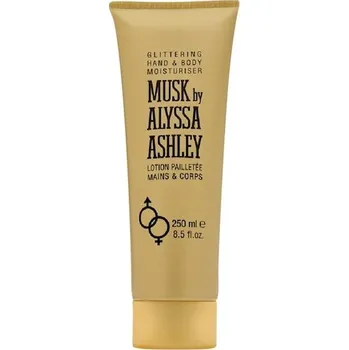 Tělová kosmetika Alyssa-Ashley Unisex-vune MuskTřpytivé mléko na ruce a tělo 250 ml (1&nbsp;120,00 Kč / 1 l)