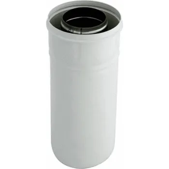 Kouřovod Spiroflex 60/100 dvojitá zdívá trubka bílá-0,5 MB