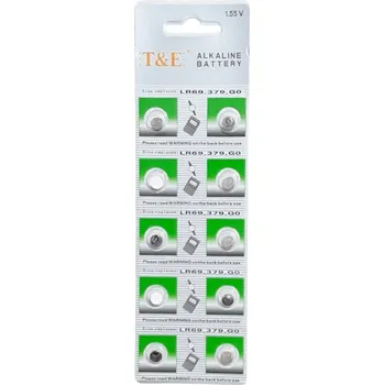Článková baterie T&E BATERIE DO HODINEK TaE LR63 AG0 LR521 379 SR521W EXP.23 Skladem v ČR
