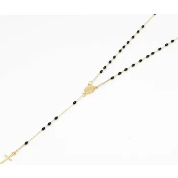 Náhrdelník Náhrdelník růženec ze žlutého zlata ZLNAH079F + DÁREK ZDARMA