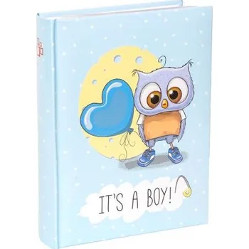 Fotoalbum Dětské fotoalbum, 10x15, zasunovací B-46200SB Owl 1 modré PL