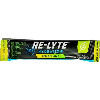 Energetický nápoj Redmond | Re-Lyte® Hydration elektrolyty - Citron limeta Obsah: 1 dávka (sáček) poměr: 810 mg sodíku, 400 mg draslíku, 50 mg hořčíku