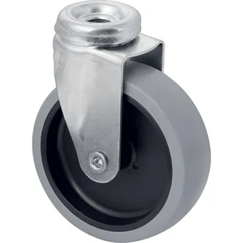 Nábytkové kování Walteco Kolečko přístrojové pro tvrdé podlahy, otočné, pr. 100mm