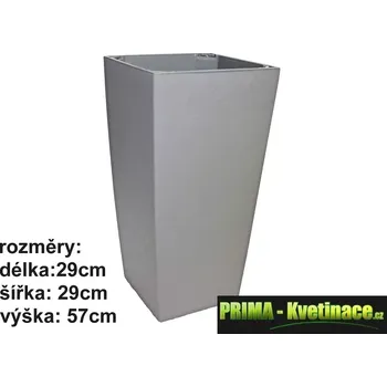 Květináč PLASTKON Vysoký samozavlažovací květináč 57 cm – kamenná šedá