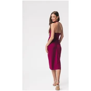 Dámské šaty Aurora Koktejlové šaty Layla fuksja Fialová Feminine Fit M_L