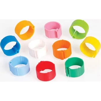 Chov hospodářského zvířete Tommi Kroužky na slepice 10 ks 20 mm mix barev