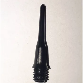 Šipka Hroty na šipky plastové L-Style ShortLip soft, černé 22mm, závit 2BA, 50ks