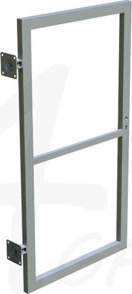 Vstupní branka bez sloupků, jeklový pozinkovaný profil 1200 x 1200 mm