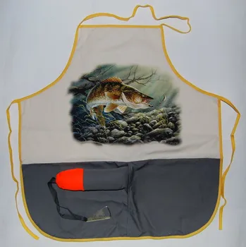 Kuchyňská zástěra Zástěra s otvírákem - Štika Barva: béžová