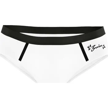 Dámské funkční sportovní kalhotky CONTRAST bílá Bamboo Ultra - Bílá / S