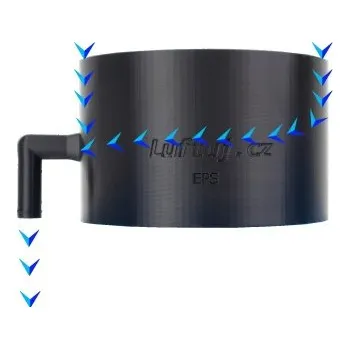 Tepelná izolace Luftuj LUFTooL Trap - kondenzační kus pro potrubí EPS - 200 mm - LT-TR-EPS-200